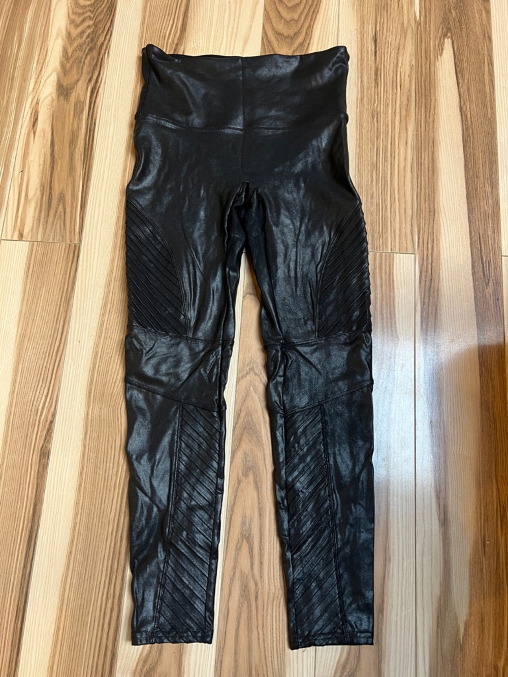 Spanx Faux Leather Moto Leggings